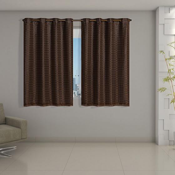 Imagem de Cortina para janela pequena Blackout  Voil  2,00 m x 1,40 ideal apartamento