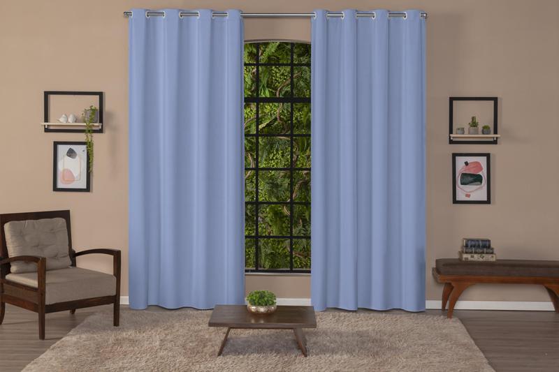 Cortina Para Porta Sala 100% Blackout 2,80x2,30 Cores - Feffo Cortinas ...