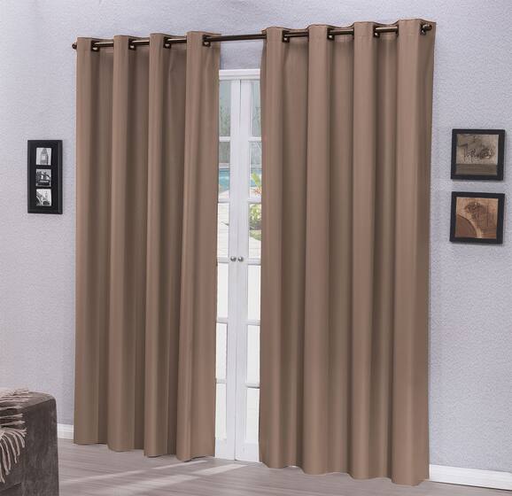 Cortina Para Quarto Casal Blackout Blecaute 2,80 X 2,30 PVC - Brenda ...