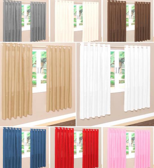 Imagem de cortina para quarto cores variadas 2,00m x 1,70m perciana p/ cozinha luxo  avelã