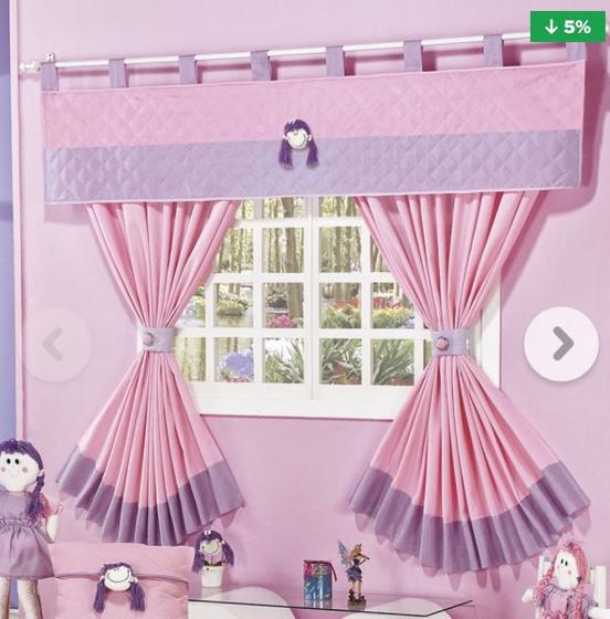 Imagem de Cortina Para Quarto Infantil Menina Chiquititas