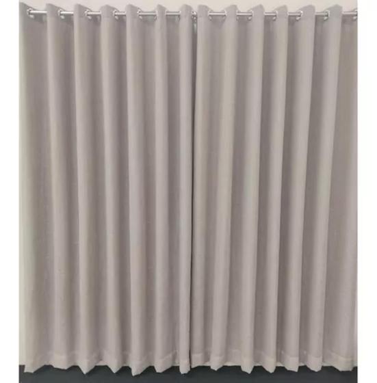 Imagem de Cortina Para Quarto Linho Com Forro Microfibra 6,00x3,00 Argola