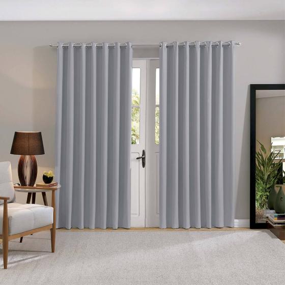 Cortina Para Quarto Ou Sala Blackout Em Tecido Corta Luz 4,20 x 2,50 Bella Janela Menor preço em Cortina Para Quarto Ou Sala Blackout Em Tecido Corta Luz 4,20 x 2,50 Bella Janela