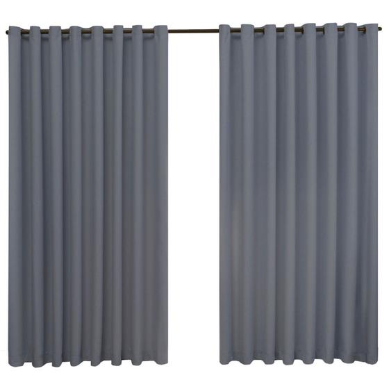 Imagem de Cortina Para Sala e Quarto Lisa Com Ilhós 3.00 x 2.70 Cortina blecaute corta luz