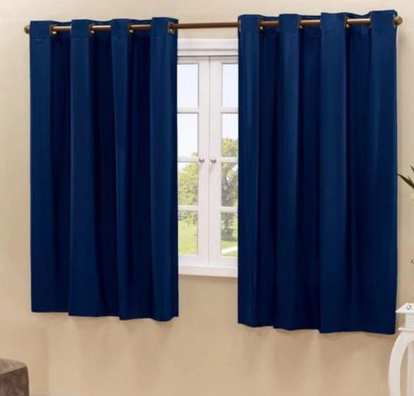 Imagem de Cortina Para Sala ou Quarto Com Ilhos Com Bainha Poliester Charme