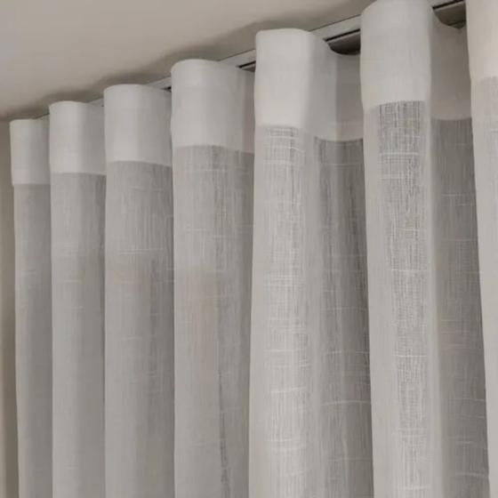 Imagem de Cortina Para Trilho Wave 4,00x2,60 Linho Com Blackout