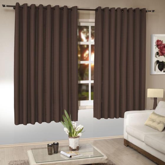 Imagem de Cortina Para Varão Tecido Rustico 1,60x2,60 Para Sala Quarto