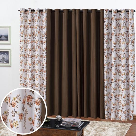 Imagem de Cortina Primavera Estampas Exclusivas 4.00 x 2.20  de Sala Quarto e Decoração