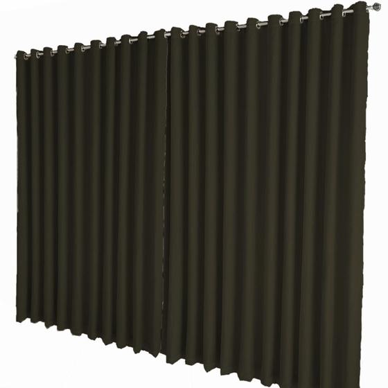 Imagem de cortina quarto  5,50 x 3,00 pe direito alto Celina preto