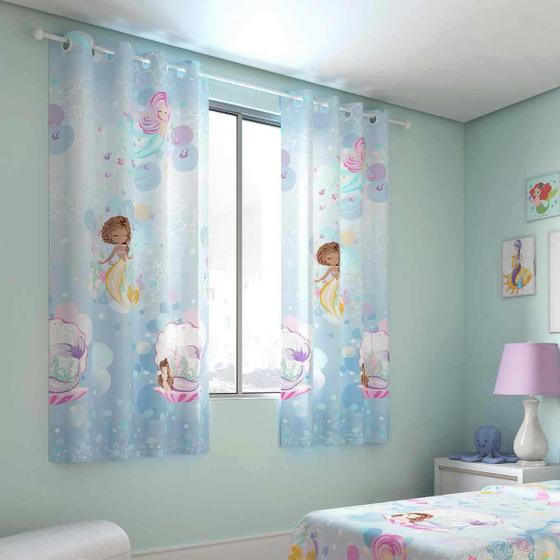 Imagem de Cortina Quarto Infantil Basic Estampada 2,00 x 1,80 Santista Menino E Menina