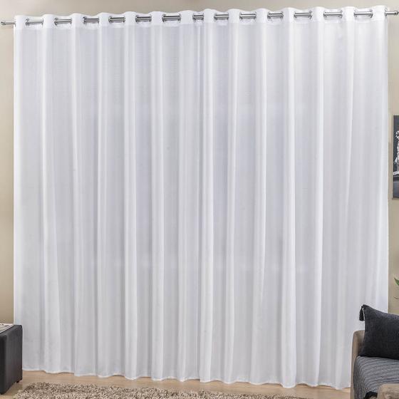 Cortina Roma 2,00m x 1,70m Branca Tecido Rafia Detalhado Para Sala ou Quarto Menor preço em Cortina Roma 2,00m x 1,70m Branca Tecido Rafia Detalhado Para Sala ou Quarto