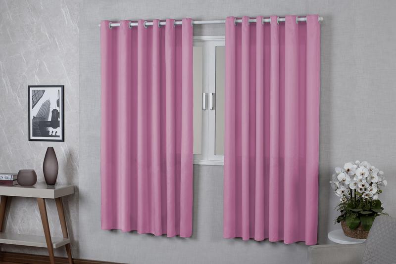 Cortina Roma 2,20x1,70 Quarto Sala Escritorio Rosa Menor preço em Cortina Roma 2,20x1,70 Quarto Sala Escritorio Rosa