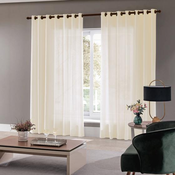 Cortina Roma Para Sala e Quarto 4,00 x 2,50 Admirare