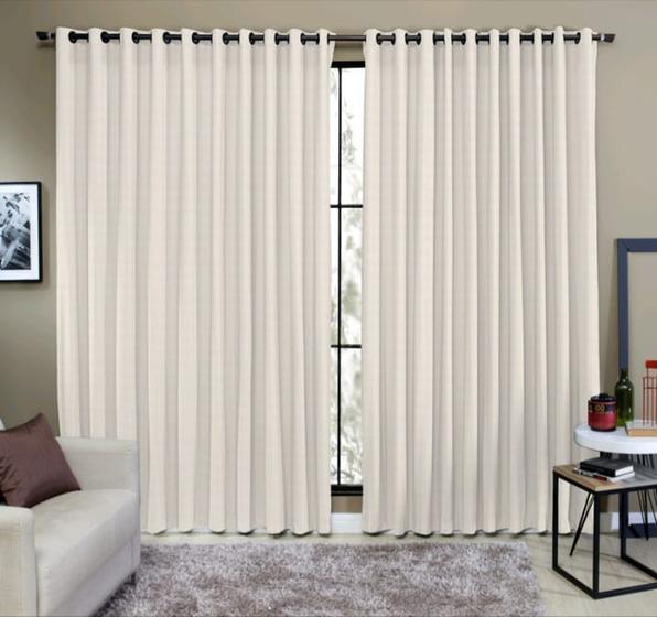 Cortina Rustica Paris 2,60x 1,70 Semi Blackout Flame Menor preço em Cortina Rustica Paris 2,60x 1,70 Semi Blackout Flame
