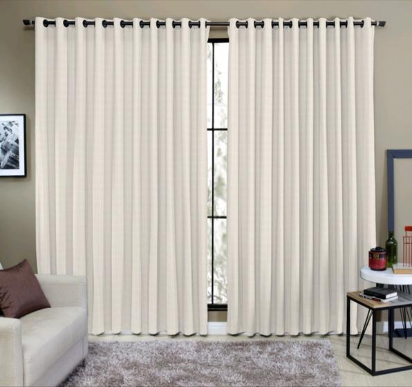 Cortina Rustica Paris 6,00x2,50 Semi Blackout Flame Menor preço em Cortina Rustica Paris 6,00x2,50 Semi Blackout Flame