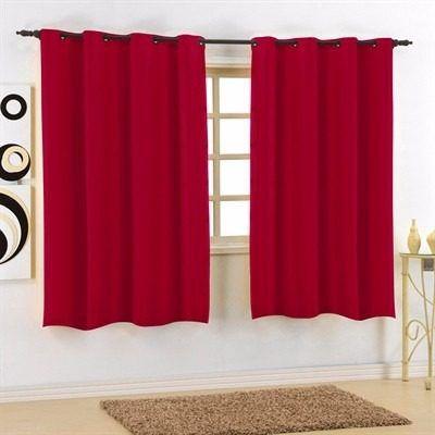 Cortina Sala 220 cm x 180 cm Granitê Vermelho Cereja Ilhoses Menor preço em Cortina Sala 220 cm x 180 cm Granitê Vermelho Cereja Ilhoses