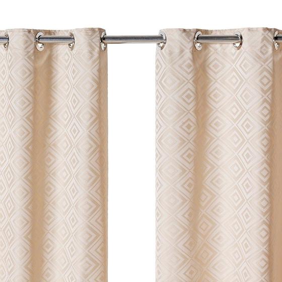 Imagem de Cortina Sala Jacquard 2,70m x 1,60m  Atenas Diamond Varão Simples