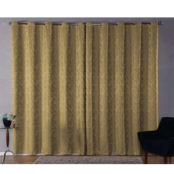 Imagem de Cortina Sala Jacquard 4.00M X 2.60M Semi Blackout Requinte