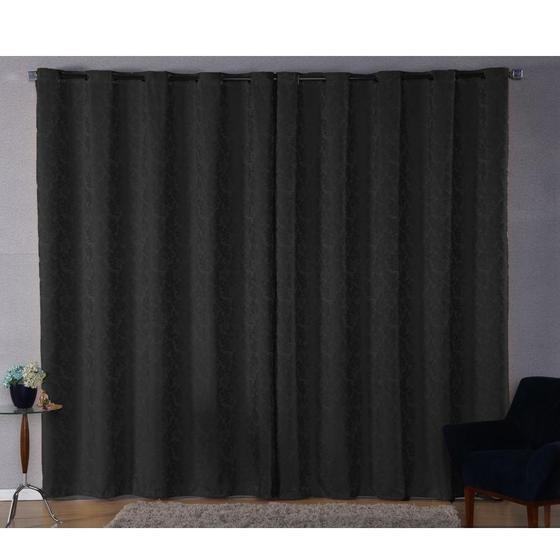 Imagem de Cortina Sala Jacquard 5.00M X 2.60M Semi Blackout Requinte