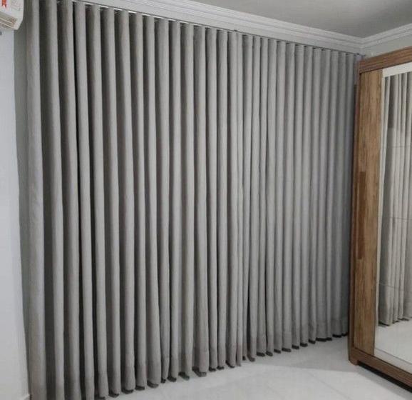 Cortina Suiço Forro com Voil P/ Trilho de 3.00 x 2.90 Altura Menor preço em Cortina Suiço Forro com Voil P/ Trilho de 3.00 x 2.90 Altura