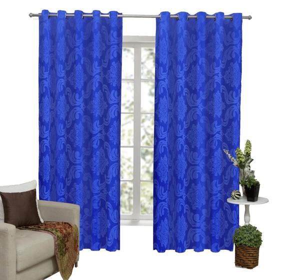Imagem de Cortina Tecido Jacquard Semi Blackout 3M X 2,60M ul-Royal