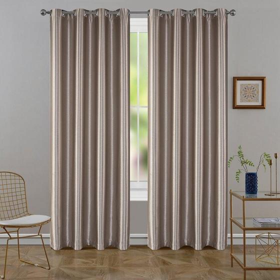 Imagem de Cortina Tecido Semi Blackout Orion Taupe 2,60X1,70M Pemogo