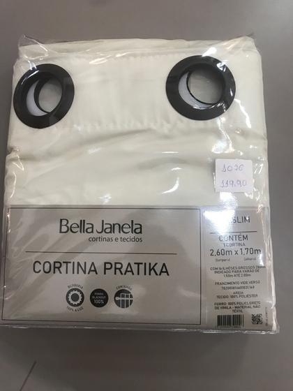 Cortina Varão Bella Janela 260x170cm Pratika Blackout Corta Luz Lisa Areia Menor preço em Cortina Varão Bella Janela 260x170cm Pratika Blackout Corta Luz Lisa Areia