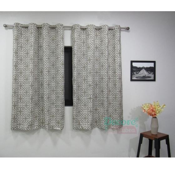 Imagem de Cortina Veneza Estampada Geometric 2,60L x 1,70A (mts) - Marrom