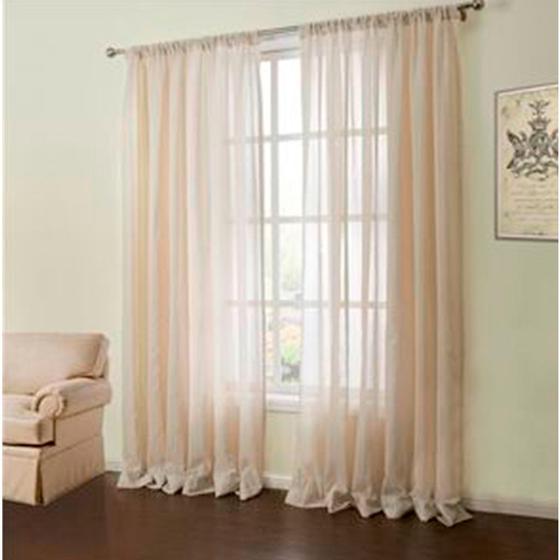 Cortina Voal Luxo 8mx2,8m Sem Forro Pra Varao Sala Ou Quarto Chrisney