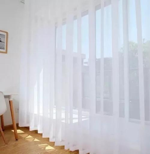 Imagem de Cortina Voil 5,00X2,30 Sala Ou Quarto Cromado Trilho Branco