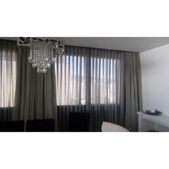 Cortina Voil 8,mx2,8m Sem Forro Trilho Suiço Quarto Ou Sala Chrisney