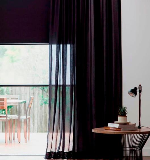 Cortina Voil Luxo 4,00m X 2,80m Sem Forro Para Trilho Suiço Chrisney