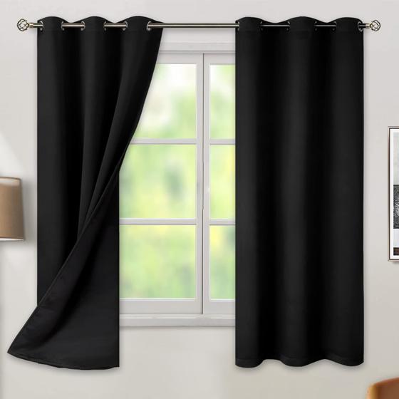 Imagem de Cortinas BGment com isolamento térmico 100% blackout Bedroom