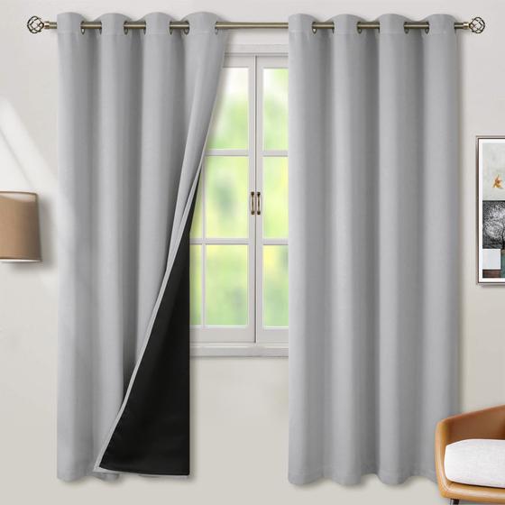 Imagem de Cortinas Blackout BGment 100% - 52x72cm com Forro Preto
