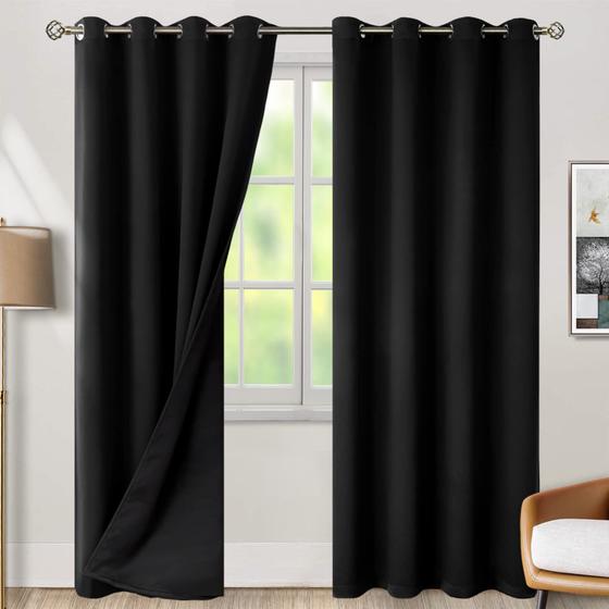 Imagem de Cortinas Blackout BGment 132x213cm - Isolamento Térmico e 100% Blackout