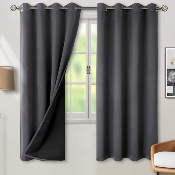 Imagem de Cortinas Blackout BGment com Isolamento Térmico - 132x183cm