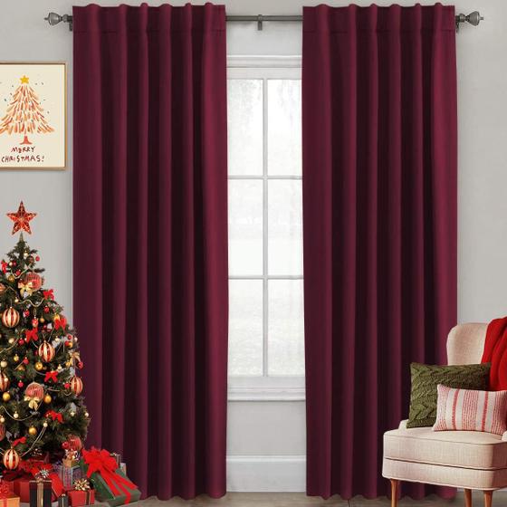 Imagem de Cortinas Blackout H.VERSAILTEX com Isolamento Térmico - 132x213cm (2 Painéis)