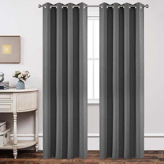 Imagem de Cortinas Blackout Joydeco 240cm - 2 Painéis com Isolamento Térmico