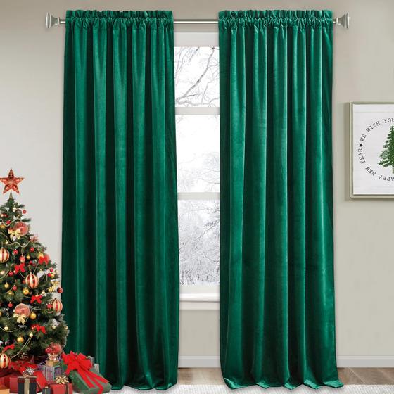 Imagem de Cortinas Blackout RYB HOME Verde Esmeralda - 213cm