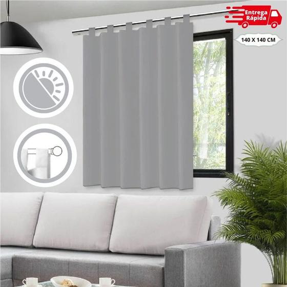 Imagem de Cortinas Blecaute Blackout Dupla Face Alça Película