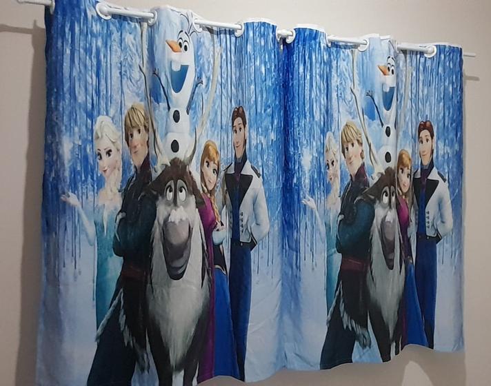 Imagem de Cortinas Para Quarto Infantil Menina Com Estampa Sublimado Personagens