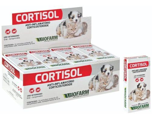 Imagem de Cortisol C/20 Comp Tratamento Corticoide, Sarnas Cães E Gato