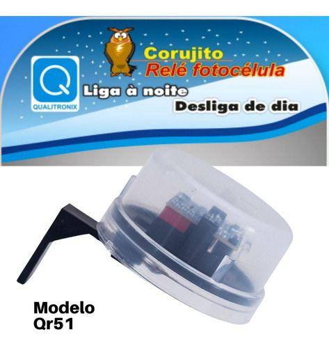 Imagem de Corujito Rele Sensor Liga Ao Escurecer Desliga Ao Clarear Modelo Qr51