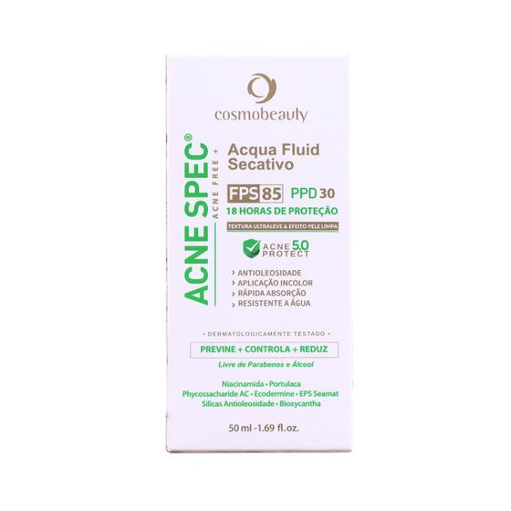 Imagem de Cosmobeauty Acne Spec Acqua Fluid Secativo FPS 85 50ml