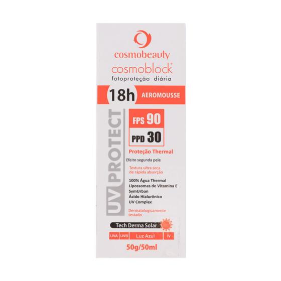 Imagem de Cosmobeauty Filtro Solar Cosmoblock FPS 90 Protecao Thermal 50g