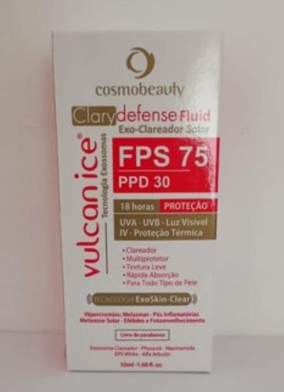 Imagem de Cosmobeauty Vulcan Ice Clarydefense Fluid Fps75 - 50ml
