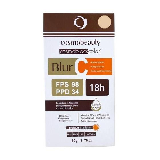 Imagem de Cosmoblock Blur Vitamina C Fps98 Cosmobeauty 50G Chocolate