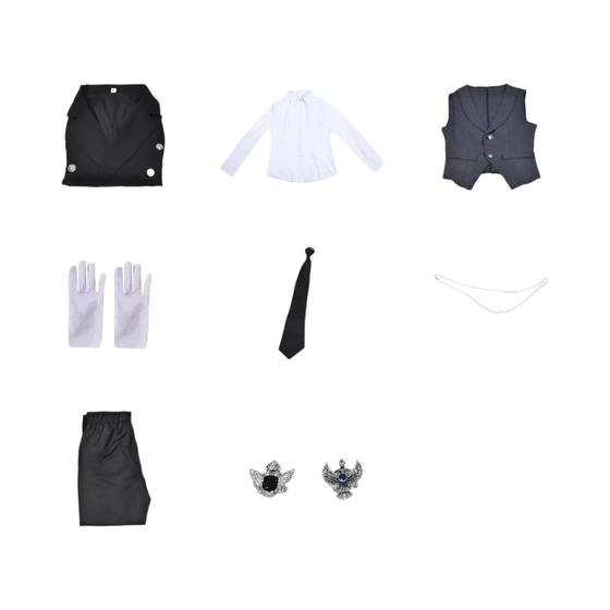 Imagem de Cosplay Sebastian Michaelis - Traje de Mordomo Preto para Festa de Halloween