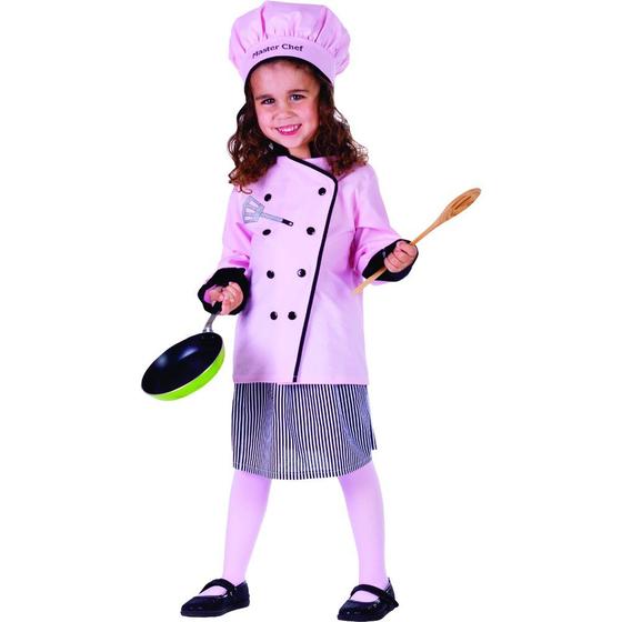 Imagem de Costume Dress Up America Chef para crianças - Girls Master Chef