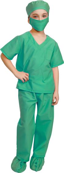 Imagem de Costume Dress Up America Doctor Scrubs para crianças com acesso.